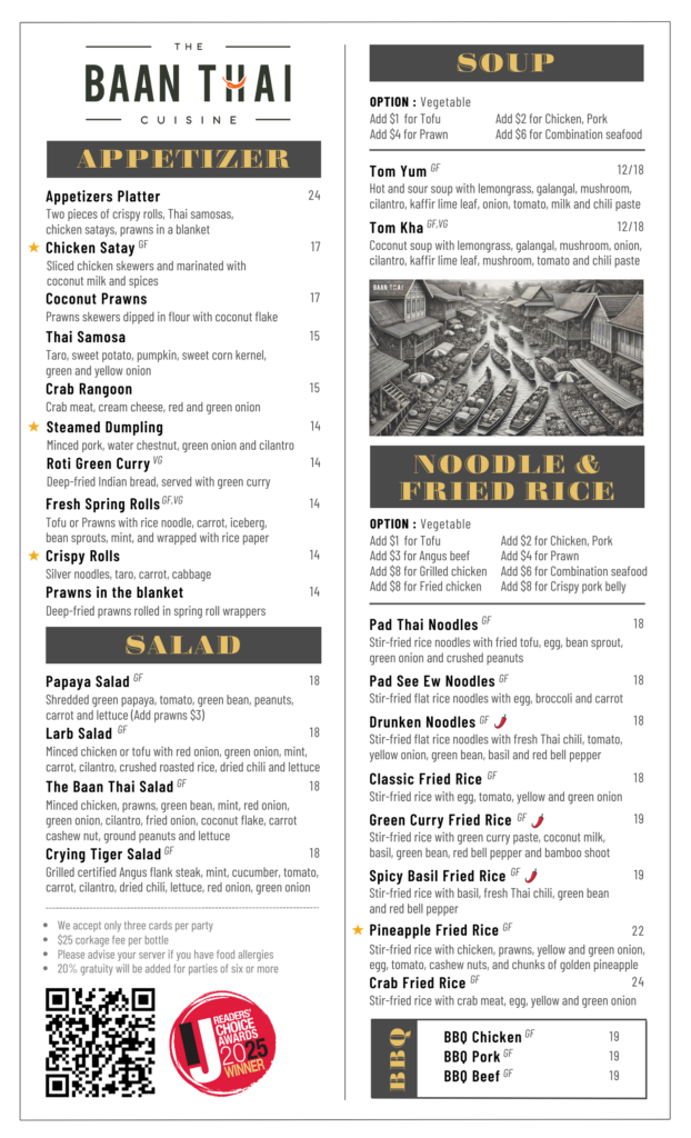 Fried chicken at the Baan Thai cuisine, San Anselmo Best Thai food at the Baan Thai cuisine in San Anselmo lunch specials, Takeout, togo, Thai iced tea