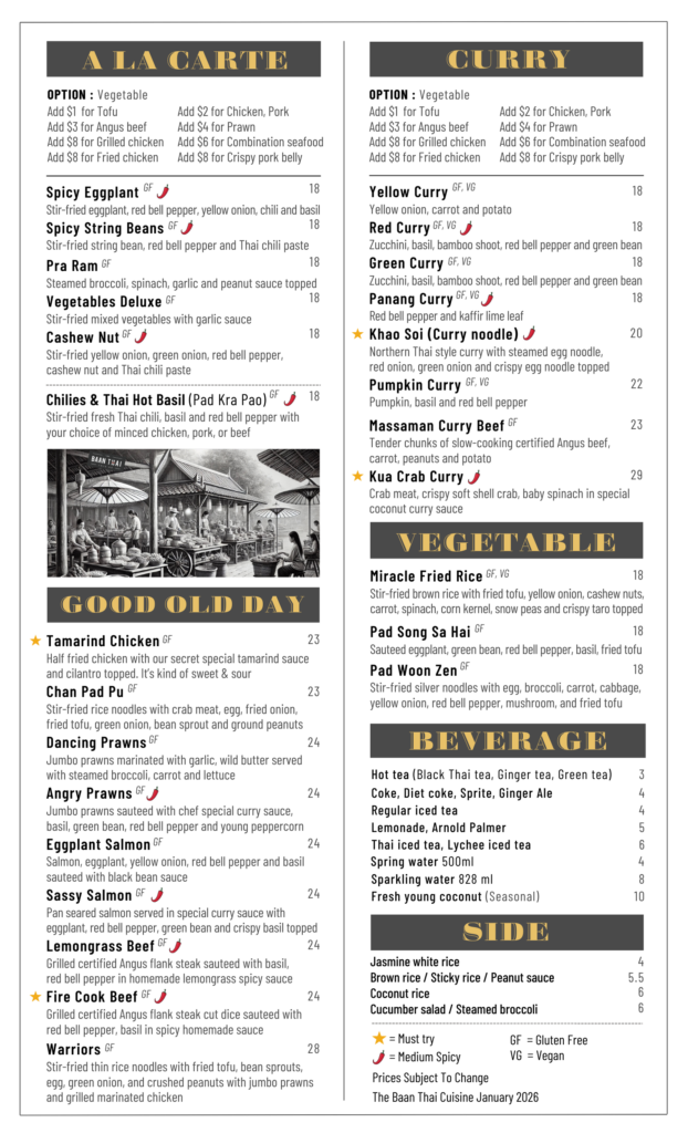 Fried chicken at the Baan Thai cuisine, San Anselmo Best Thai food at the Baan Thai cuisine in San Anselmo lunch specials, Takeout, togo, Thai iced tea